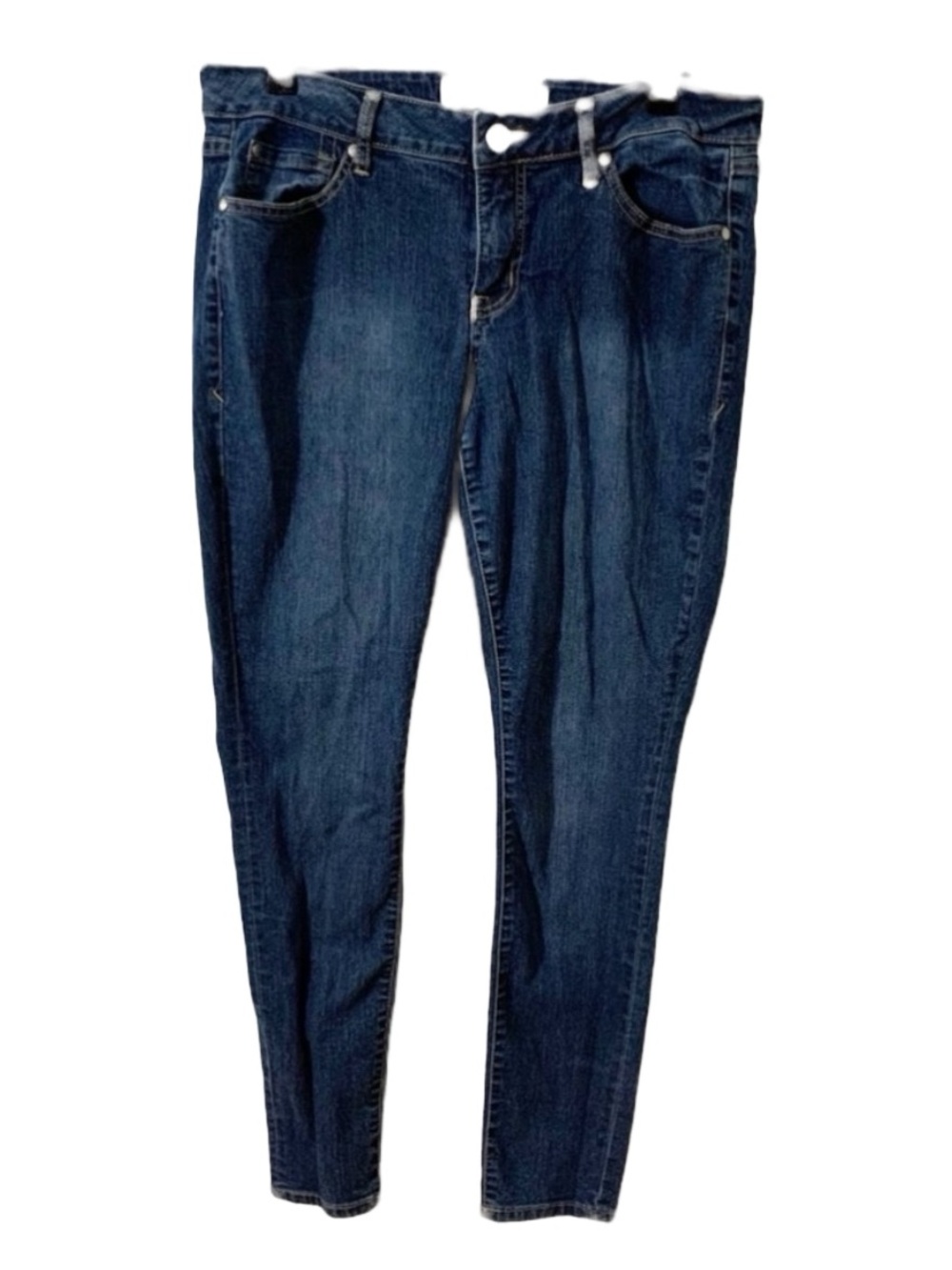 Torrid Denim Dark Wash with Manufacturer Fading Curvy Skinny Jeans Cut: 390100